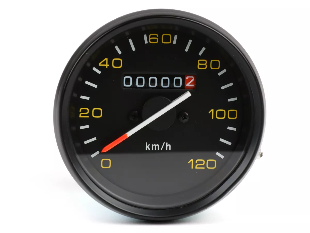 Speedo -BGM ORIGINAL- Vespa Ø=85mm - PX alt (till 1984) - 120km/h