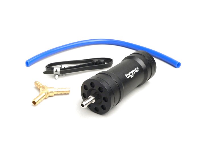 Fuel compensator boost bottle -CNC- black