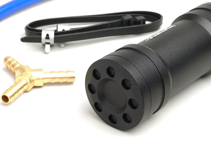 Fuel compensator boost bottle -CNC- black