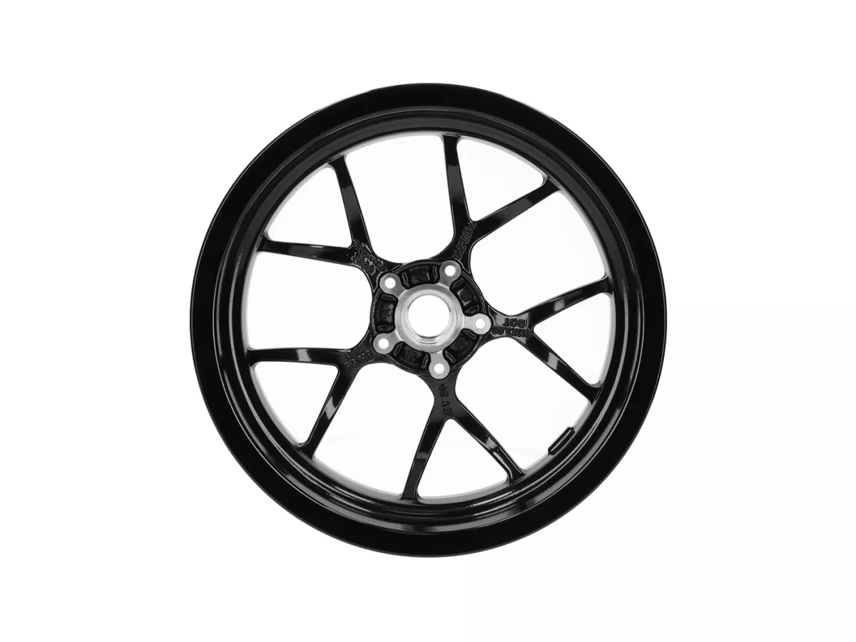 Wiel -BGM PRO SPORT - 3.00-13 inch - Vespa GTS, GTS Super, GTV, Sei Giorni, GT 60, GT, GT L 125-310cc - zwart glanzend