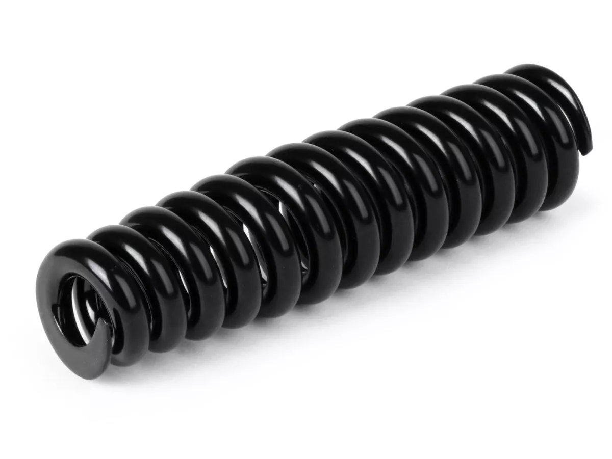 Front shock absorber spring -BGM ORIGINAL, l=165mm- Vespa Rally180 (VSD1T), Rally200 (VSE1T), Sprint150 (VLB1T), TS125 (VNL3T), GT125 (VNL2T), GTR125 (VNL2T), Super - black