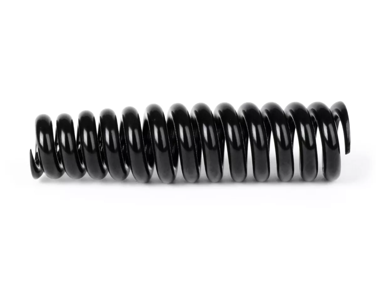 Front shock absorber spring -BGM ORIGINAL, l=165mm- Vespa Rally180 (VSD1T), Rally200 (VSE1T), Sprint150 (VLB1T), TS125 (VNL3T), GT125 (VNL2T), GTR125 (VNL2T), Super - black