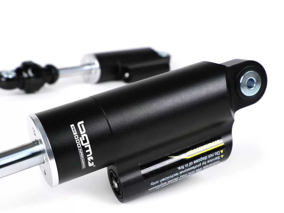 Pair of front shock absorbers -BGM PRO F16 COMPETITION- Lambretta LI, LIS, SX, TV (series 2-3), DL, GP - black
