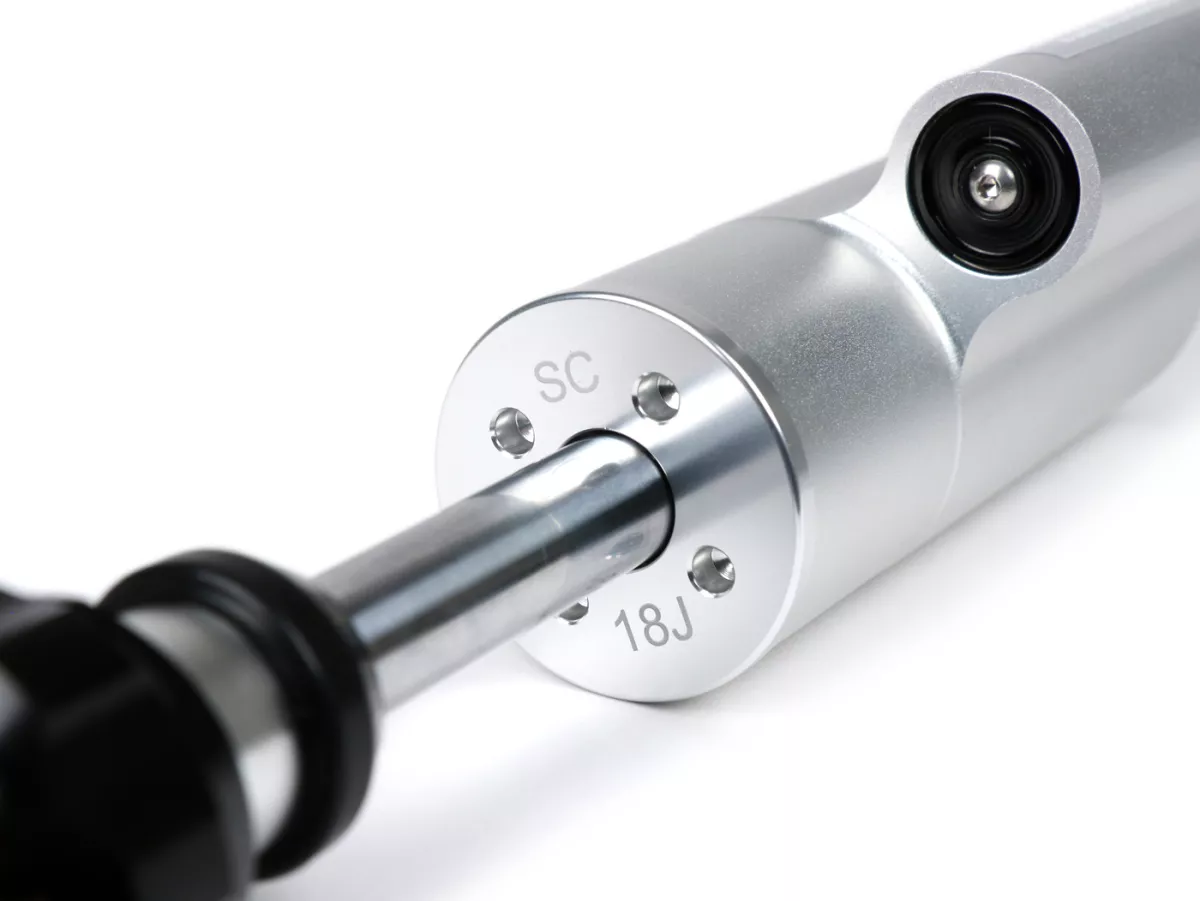 Pair of front shock absorbers -BGM PRO F16 COMPETITION- Lambretta LI, LIS, SX, TV (series 2-3), DL, GP - silver