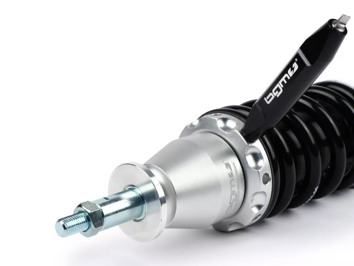 Ammortizzatore anteriore -BGM PRO SC/F1 SPORT, 200mm- Vespa V50, PV125, ET3 - nero/argento