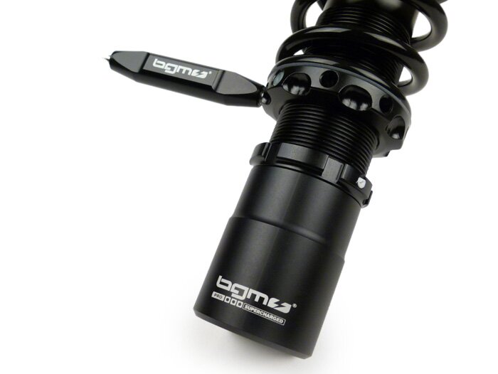 Front shock absorber -BGM PRO SC/F1 SPORT, 240mm- Vespa PX80, PX125, PX150, PX200, T5 125cc - black