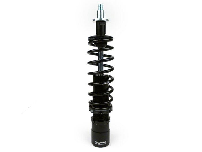 Front shock absorber -BGM PRO SC/F1 SPORT, 240mm- Vespa PX80, PX125, PX150, PX200, T5 125cc - black