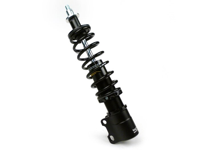 Front shock absorber -BGM PRO SC/F1 SPORT, 240mm- Vespa PX80, PX125, PX150, PX200, T5 125cc - black