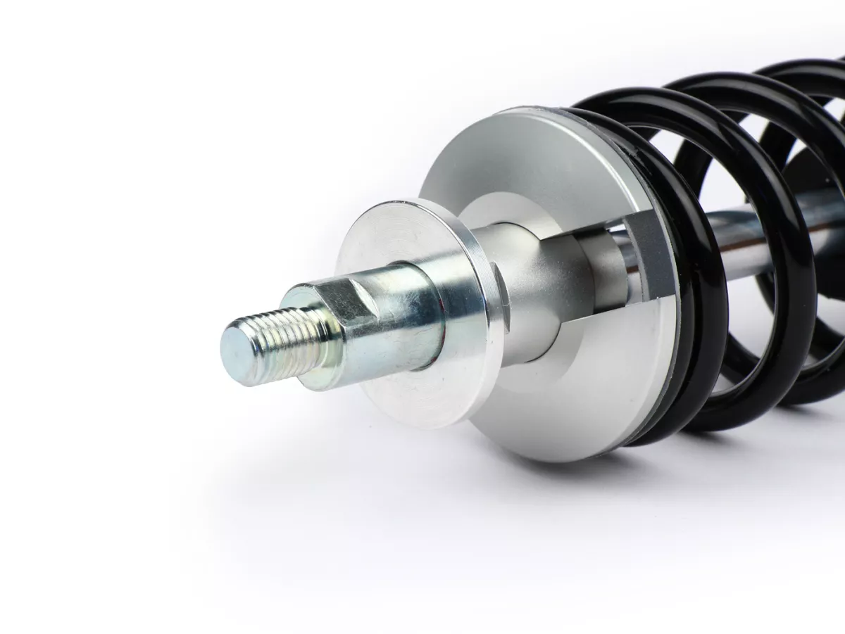 Ammortizzatore anteriore -BGM PRO SC/F1 SPORT, 240mm- Vespa PX80, PX125, PX150, PX200, T5 125cc - nero/argento