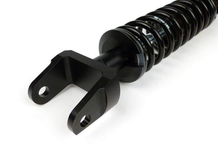 Bakre stötdämpare -BGM PRO SC/R1 SPORT, 330mm- Vespa PX80, PX125, PX150, PX200, T5 125cc, Rally180 (VSD1T), Rally200 (VSE1T), Sprint150 (VLB1T), TS125 (VNL3T), GT125 (VNL2T), GTR15 (VNL2T), V50, PV, ET3 - svart