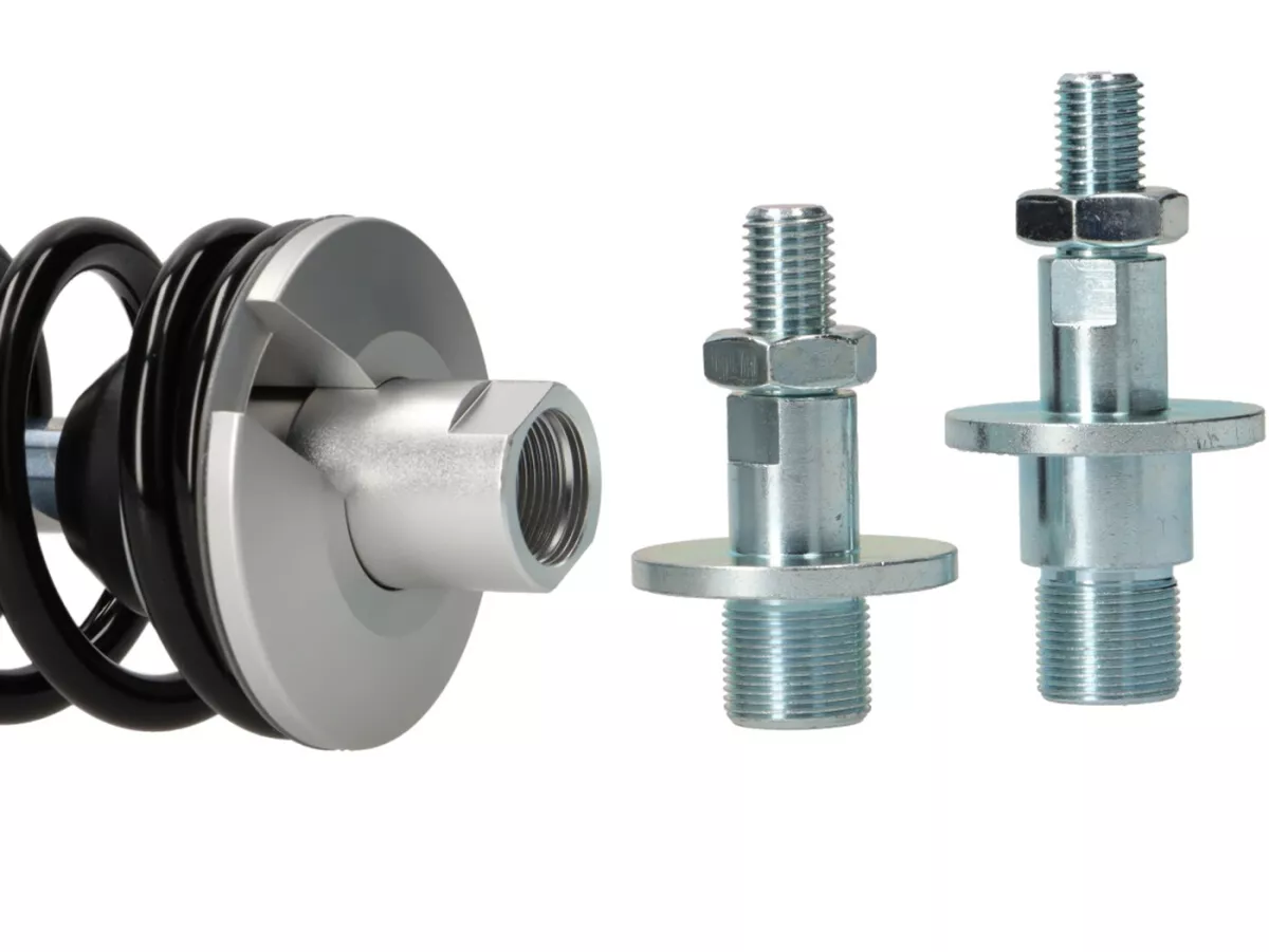 Front shock absorber -BGM PRO SC/F1 SPORT, 195mm + 205mm- Vespa PK -  black/silver