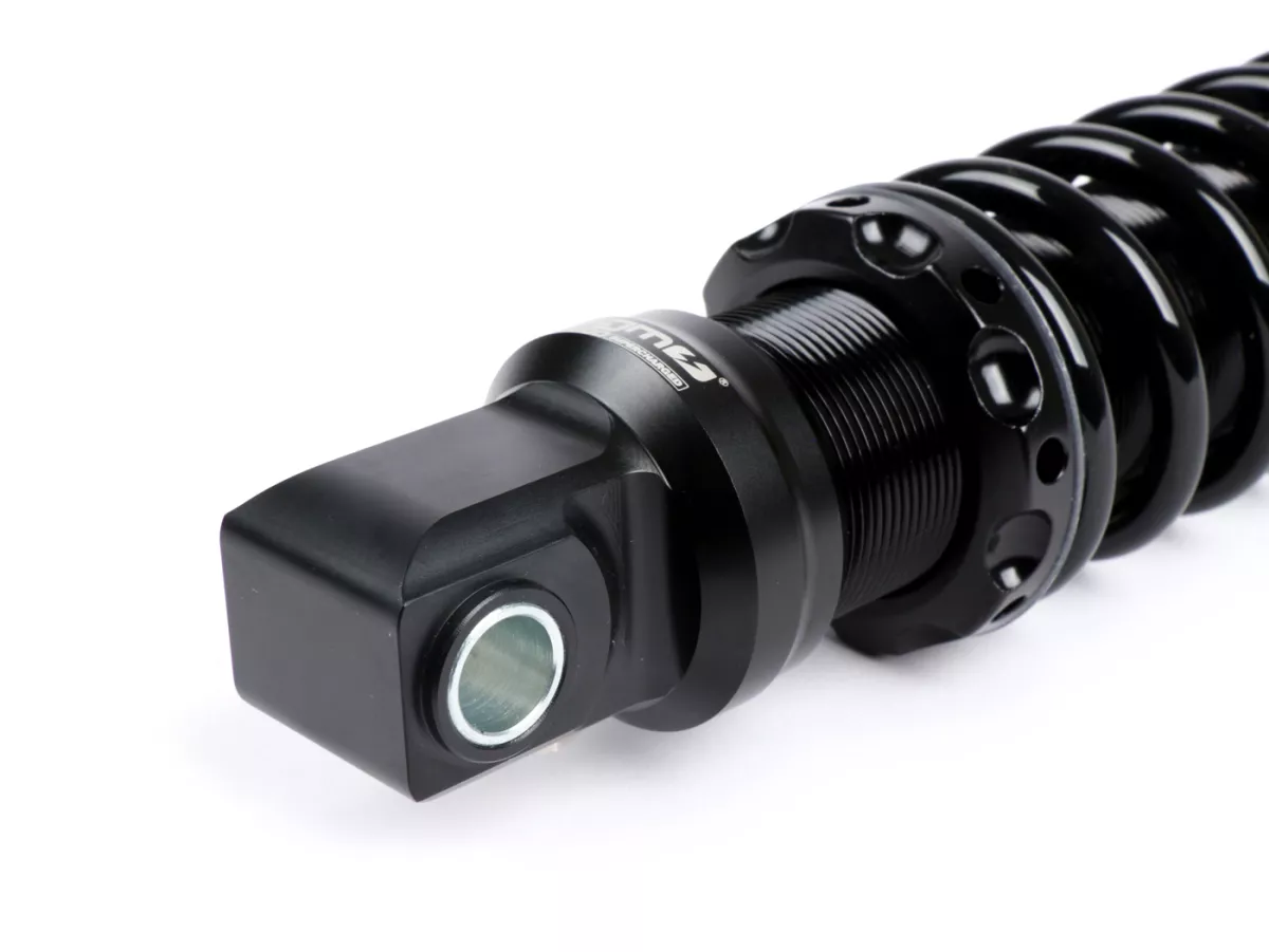 Amortisseur avant -BGM PRO SC/F1 SPORT, 280mm (type de pièce jointe : œil) - Vespa GTS 300 (2014-2016), GTS 250 (2014-2016),- noir