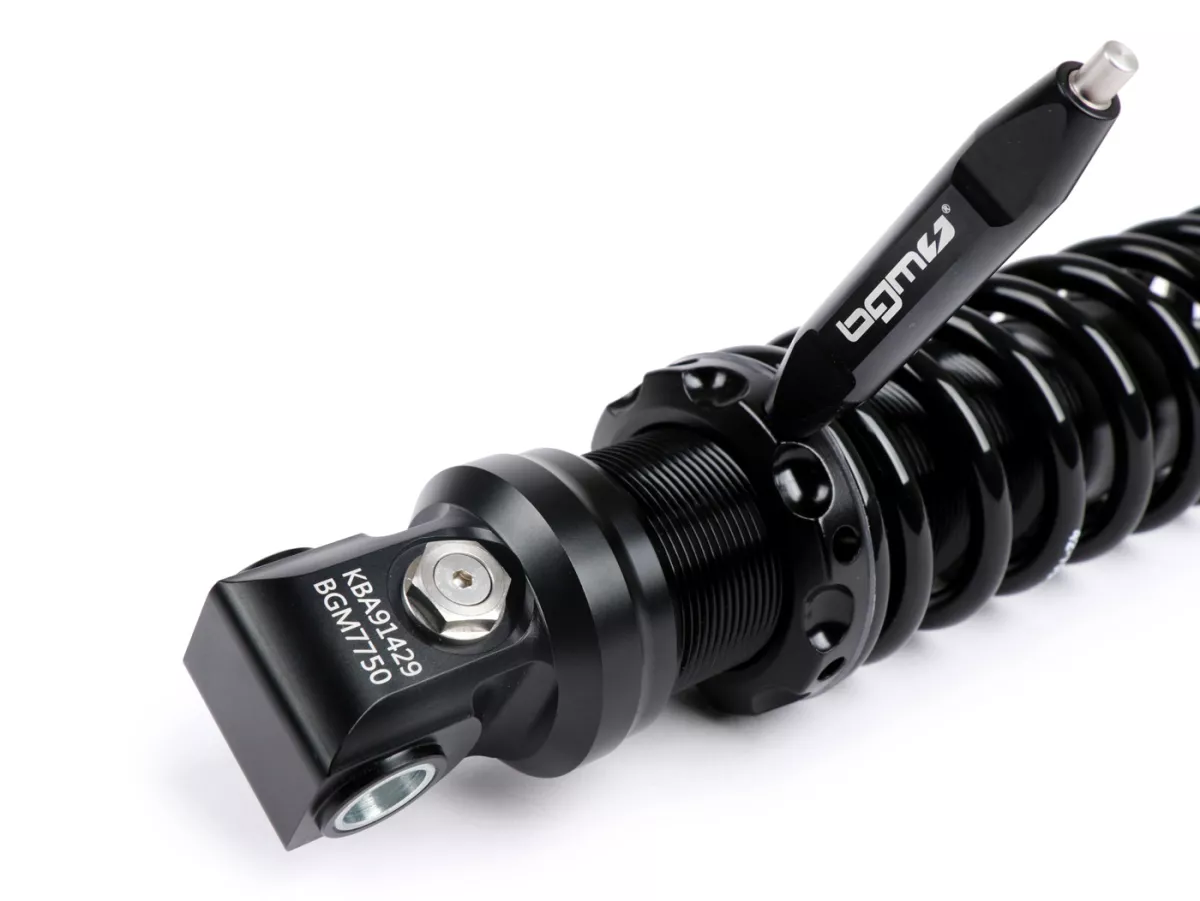 Amortisseur avant -BGM PRO SC/F1 SPORT, 280mm (type de pièce jointe : œil) - Vespa GTS 300 (2014-2016), GTS 250 (2014-2016),- noir