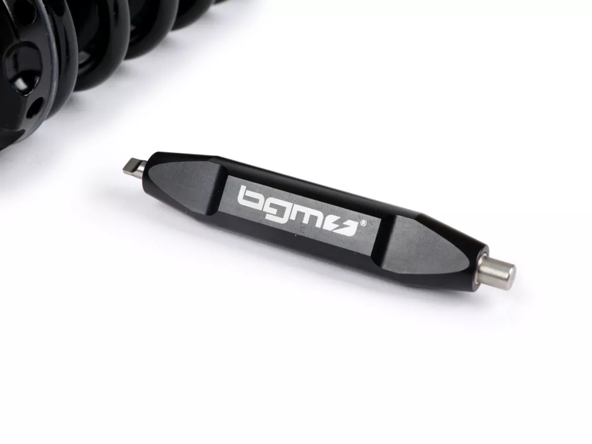 Amortisseur avant -BGM PRO SC/F1 SPORT, 280mm (type de pièce jointe : œil) - Vespa GTS 300 (2014-2016), GTS 250 (2014-2016),- noir