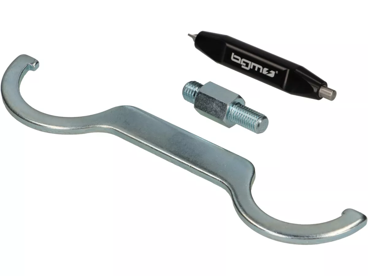 Amortisseur arrière -BGM PRO SC/R1 SPORT, 385mm- Vespa Wideframe VM1, VM2, VN1, VN2, VB1, VL1, VL2, VL3, GS150  - noir/argent