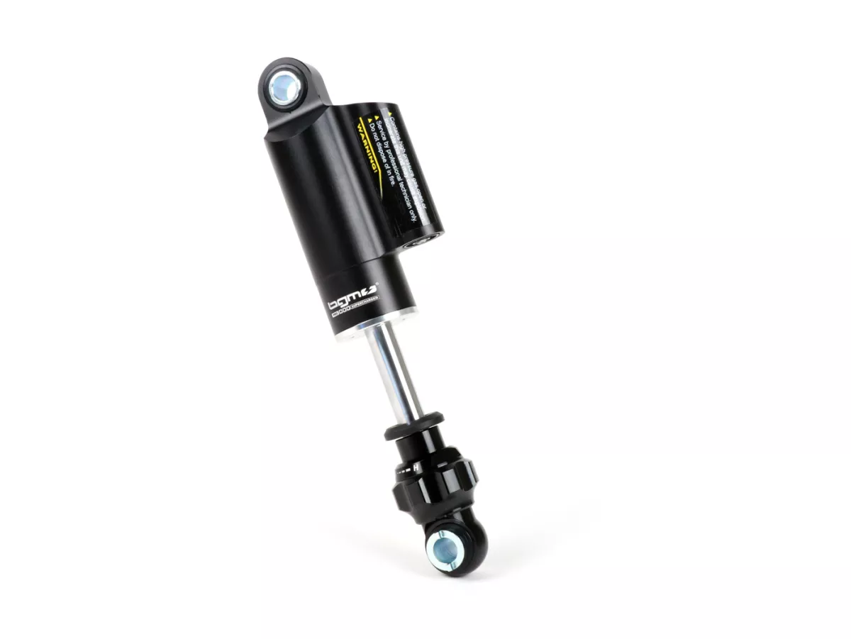 Schokdemper voor -BGM PRO SC COMPETITION- Vespa Largeframe Rally180/200 (VSD1T/VSE1T), Sprint150 (VLB1T), GT125 (VNL2T), GTR125 (VNL2T), TS125 (VNL3T), GL150 (VLA1T), Super (VNC/VBC), VNA, VNB, VBA, VBB, Breedframe V30-33, VM, VN, VL, GS150 / GS3 (VS1-5T)