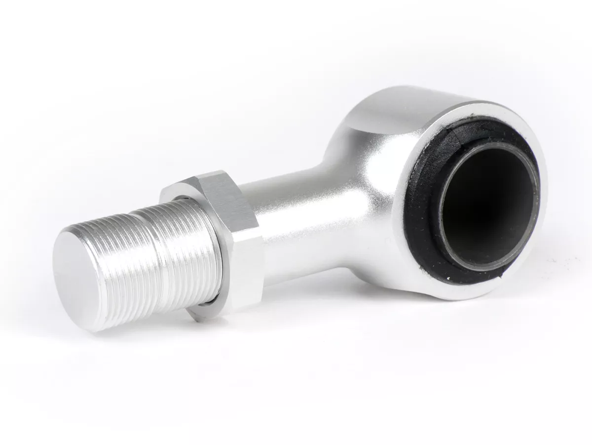 Verlenging / adapter achterschokdemper - BGM PRO - voor schokdemper type R12, + 20-30mm, Lambretta LI, LIS, SX, TV, DL, GP - zilver