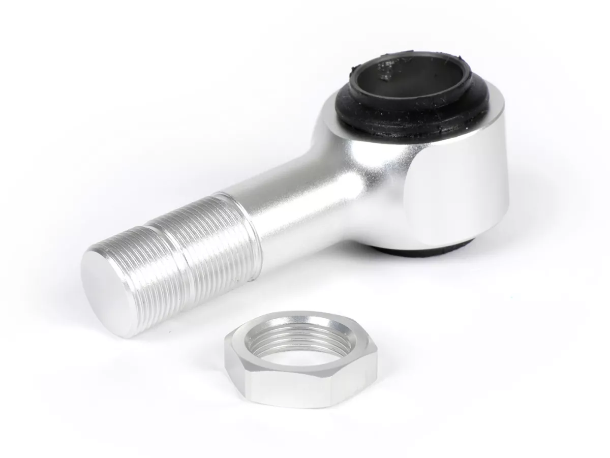 Verlenging / adapter achterschokdemper - BGM PRO - voor schokdemper type R12, + 20-30mm, Lambretta LI, LIS, SX, TV, DL, GP - zilver