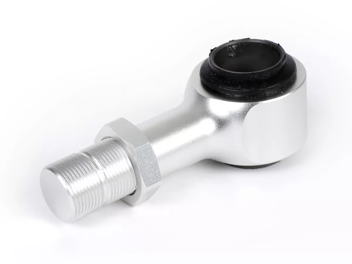 Verlenging / adapter achterschokdemper - BGM PRO - voor schokdemper type R12, + 20-30mm, Lambretta LI, LIS, SX, TV, DL, GP - zilver