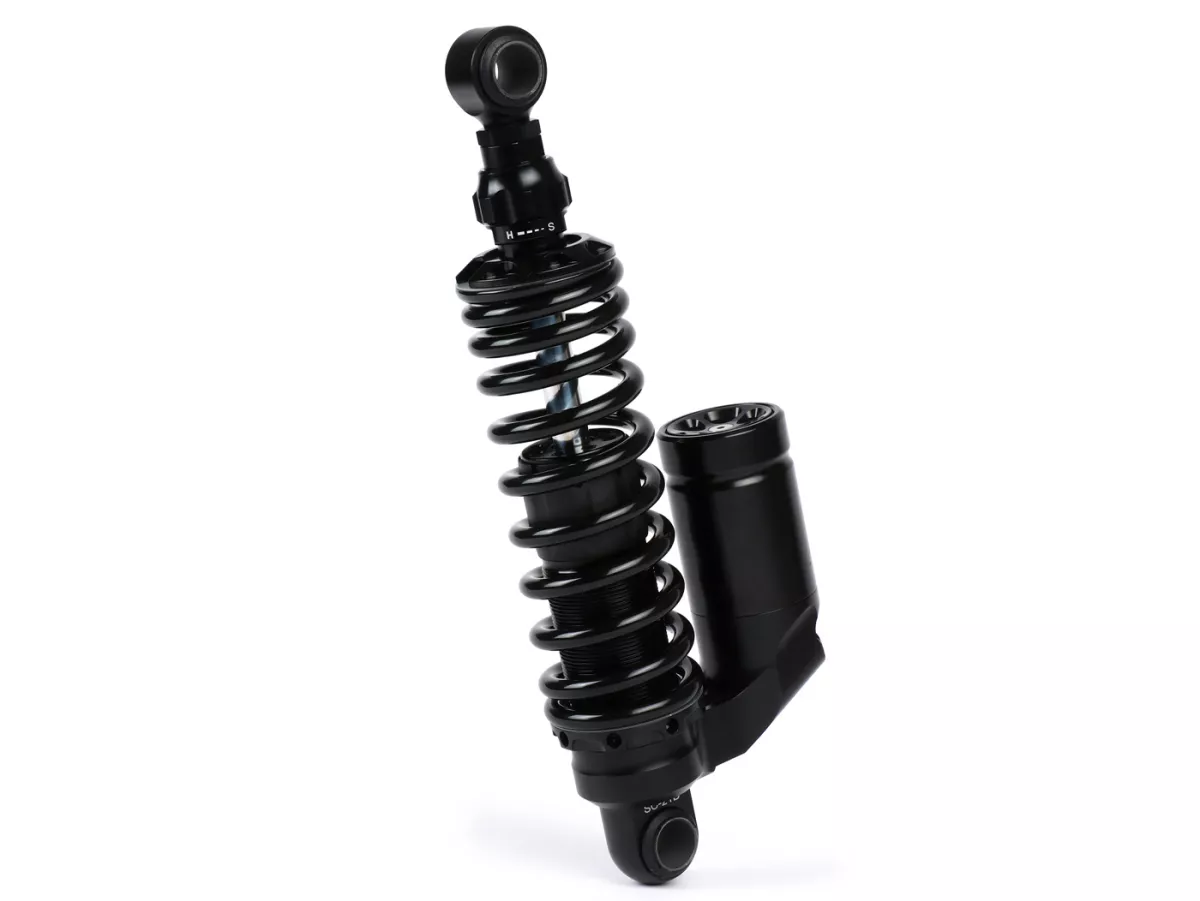 Rear shock absorber -BGM PRO COMPETITION RT H/L, 300-310mm- Lambretta LI, LIS, SX, TV, DL, GP - black