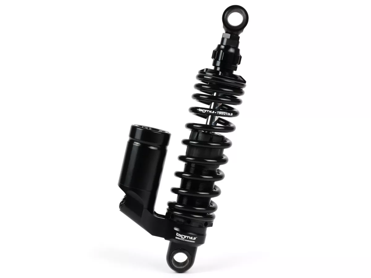 Rear shock absorber -BGM PRO COMPETITION RT H/L, 300-310mm- Lambretta LI, LIS, SX, TV, DL, GP - black