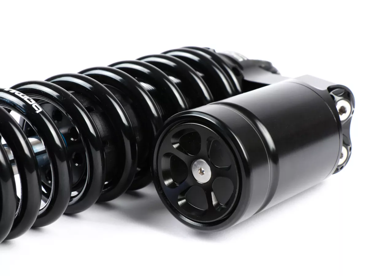 Rear shock absorber -BGM PRO COMPETITION RT H/L, 300-310mm- Lambretta LI, LIS, SX, TV, DL, GP - black