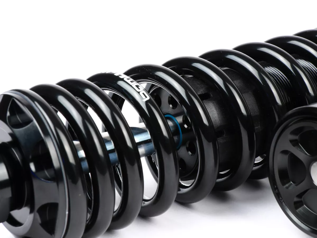 Rear shock absorber -BGM PRO COMPETITION RT H/L, 300-310mm- Lambretta LI, LIS, SX, TV, DL, GP - black