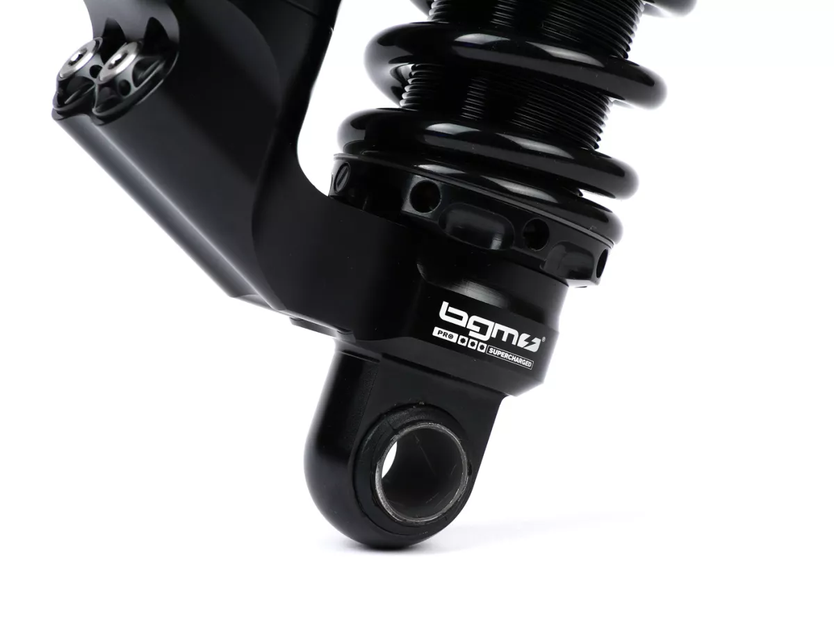 Rear shock absorber -BGM PRO COMPETITION RT H/L, 300-310mm- Lambretta LI, LIS, SX, TV, DL, GP - black