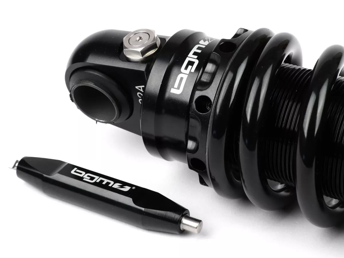 Achterschokdemper -BGM PRO R12 V3 Black Edition RGS, 300-310mm- Lambretta LI, LIS, SX, TV, DL, GP - zwart