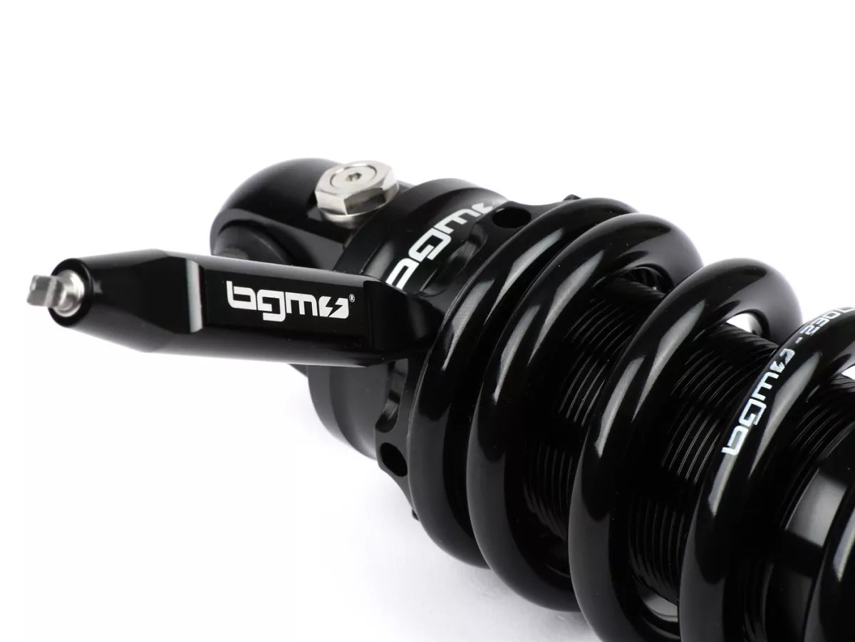 Achterschokdemper -BGM PRO R12 V3 Black Edition RGS, 300-310mm- Lambretta LI, LIS, SX, TV, DL, GP - zwart