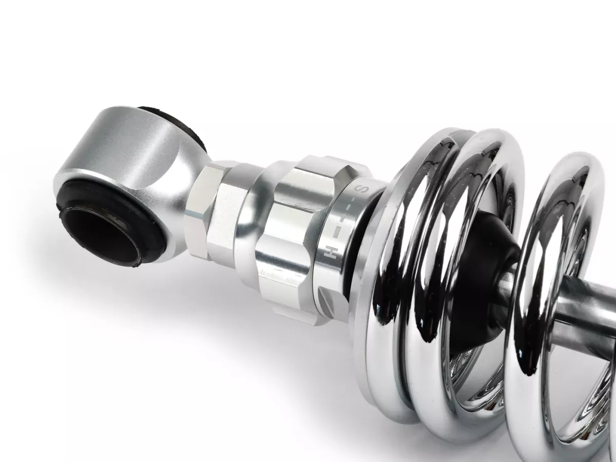 Achterschokdemper -BGM PRO R12 V3 Silver Edition RGS, 300-310mm- Lambretta LI, LIS, SX, TV, DL, GP - Chroom