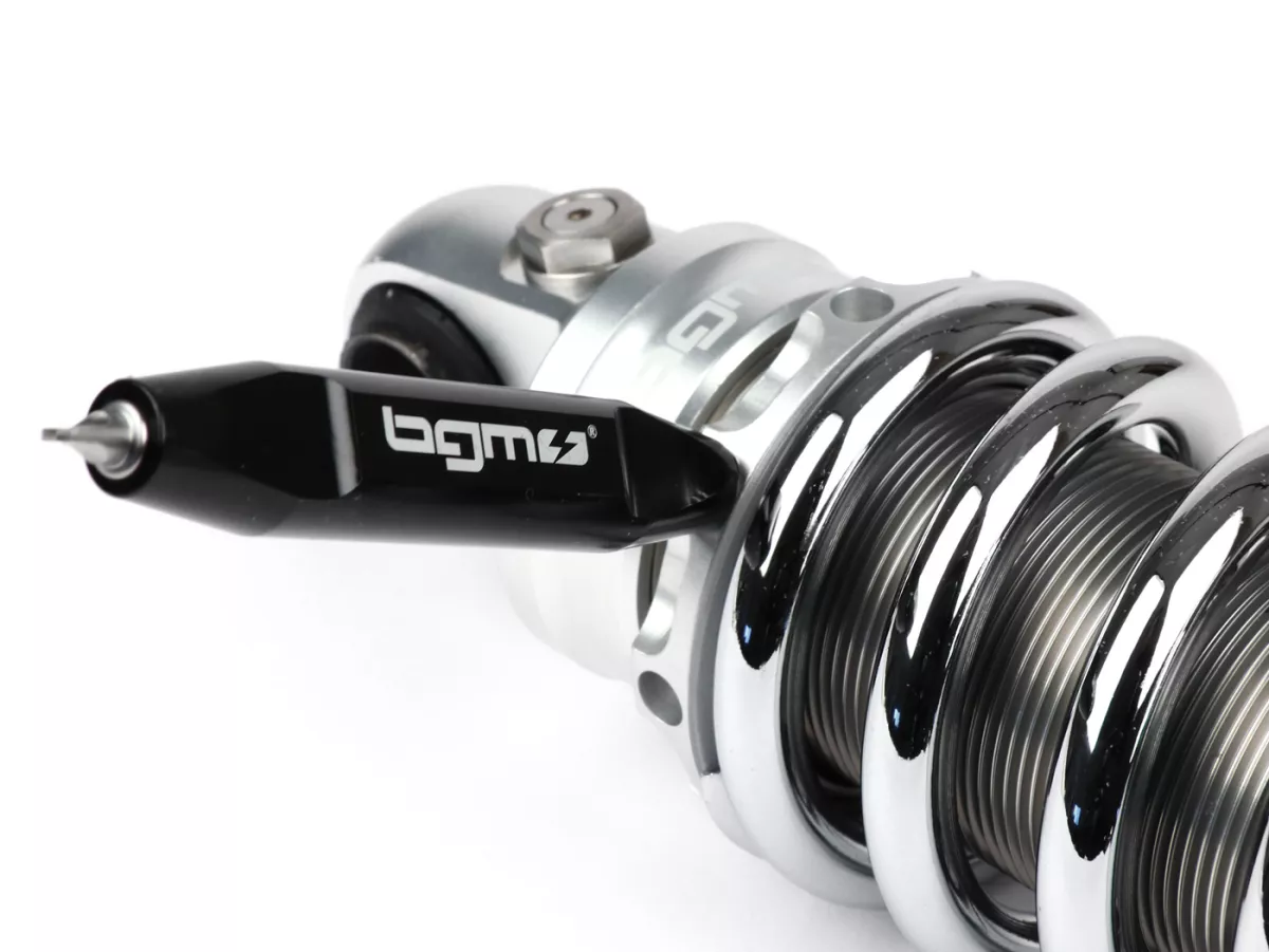 Achterschokdemper -BGM PRO R12 V3 Silver Edition RGS, 300-310mm- Lambretta LI, LIS, SX, TV, DL, GP - Chroom