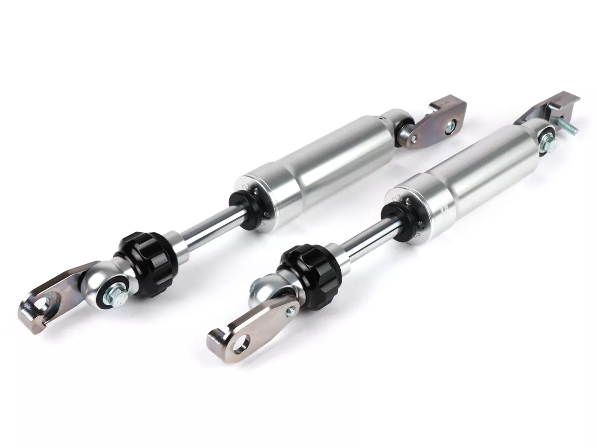 Set ammortizzatori -BGM Pro F16- Piaggio Ciao , ammortizzatore anteriore supplementare, argento