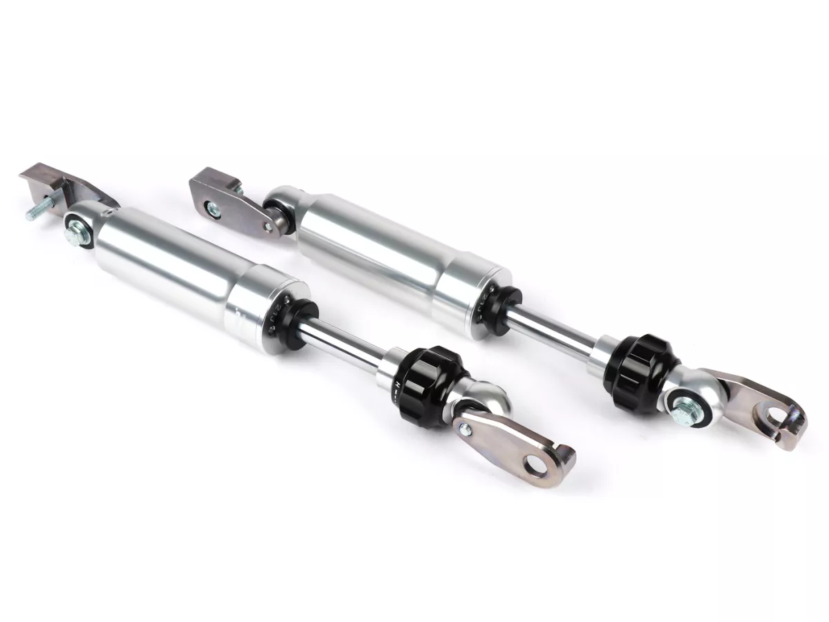 Set ammortizzatori -BGM Pro F16- Piaggio Ciao , ammortizzatore anteriore supplementare, argento