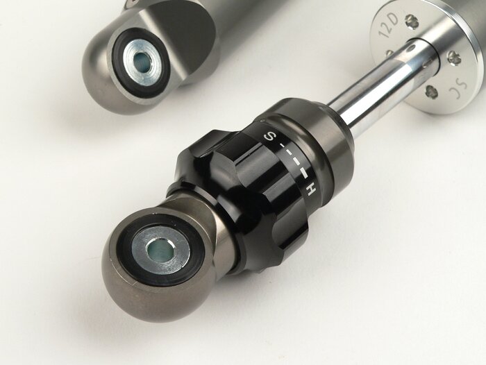Schokdemper voor -BGM PRO F16 SPORT- Lambretta LI, LIS, SX, TV (series 2-3), DL, GP - staalgrijs