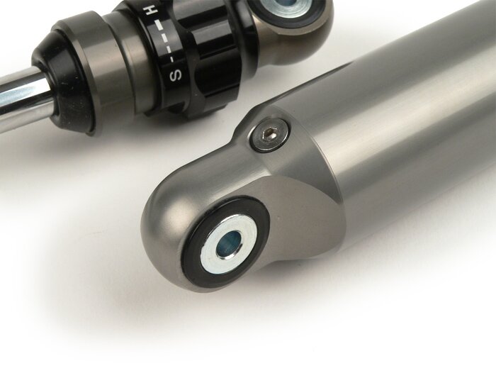 Schokdemper voor -BGM PRO F16 SPORT- Lambretta LI, LIS, SX, TV (series 2-3), DL, GP - staalgrijs