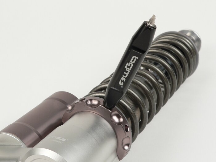 Amortiguador delantero -BGM PRO SC/F16 COMPETITION, 240mm- Vespa PX80, PX125, PX150, PX200, T5 125cc - gris
