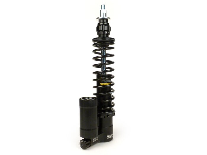 Front shock absorber -BGM PRO SC/F16 COMPETITION, 240mm- Vespa PX80, PX125, PX150, PX200, T5 125cc - black