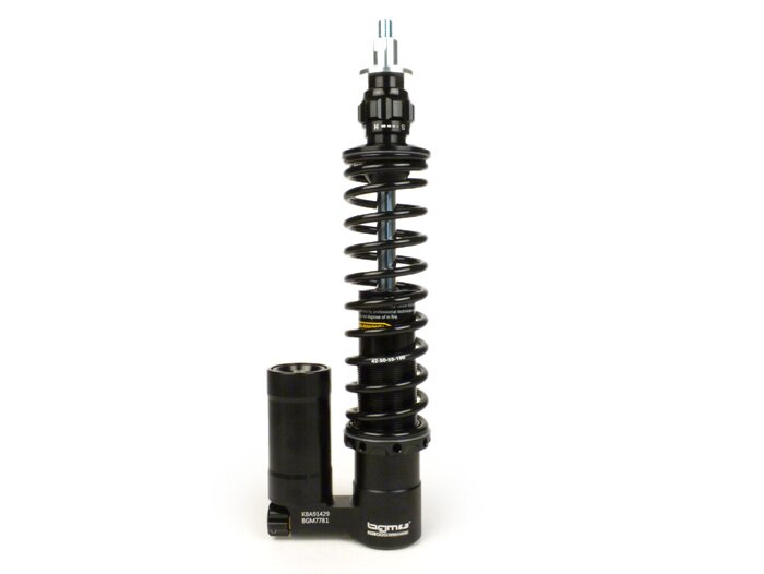 Front shock absorber -BGM PRO SC/F16 COMPETITION, 240mm- Vespa PX80, PX125, PX150, PX200, T5 125cc - black