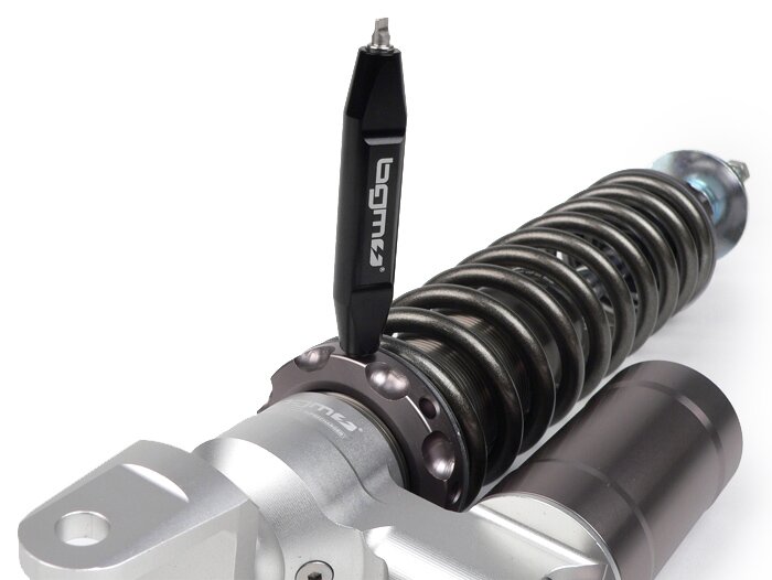 Amortiguador trasero -BGM PRO SC/R12 COMPETITION, 320mm- Vespa PK - gris