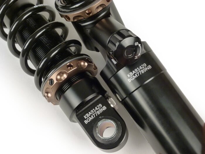 Set peredam kejut belakang -BGM PRO SC/R12 COMPETITION- Vespa GT, GTL, GTV, GTS 125, 300, 310 (semua model tahun), GTS SUPER 300 HPE, SUPERSPORT 300, SUPERTECH 300 HPE - hitam