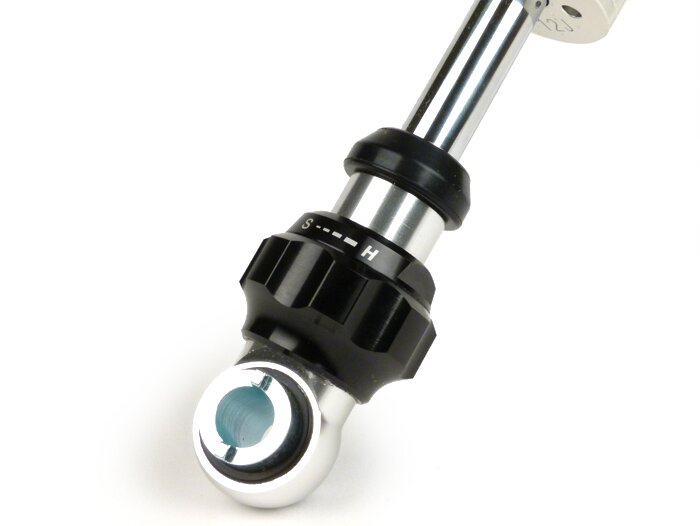 Schokdemper voor -BGM PRO SC F16 SPORT- Vespa Largeframe Rally180/200 (VSD1T/VSE1T), Sprint150 (VLB1T), GT125 (VNL2T), GTR125 (VNL2T), TS125 (VNL3T), GL150 (VLA1T), Super (VNC/VBC), VNA, VNB, VBA, VBB, Breedframe V30-33, VM, VN, VL, GS150 / GS3 (VS1-5T),