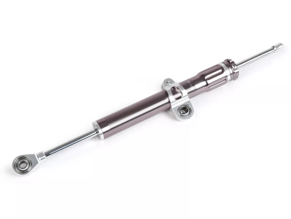 Stuurdemper (B-merk) -BGM PRO SC FS/10- 380mm- 125mm veerweg demper - gun metal