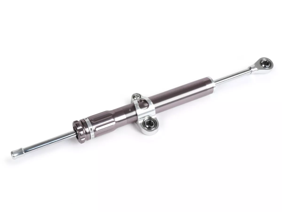Stuurdemper (B-merk) -BGM PRO SC FS/10- 380mm- 125mm veerweg demper - gun metal
