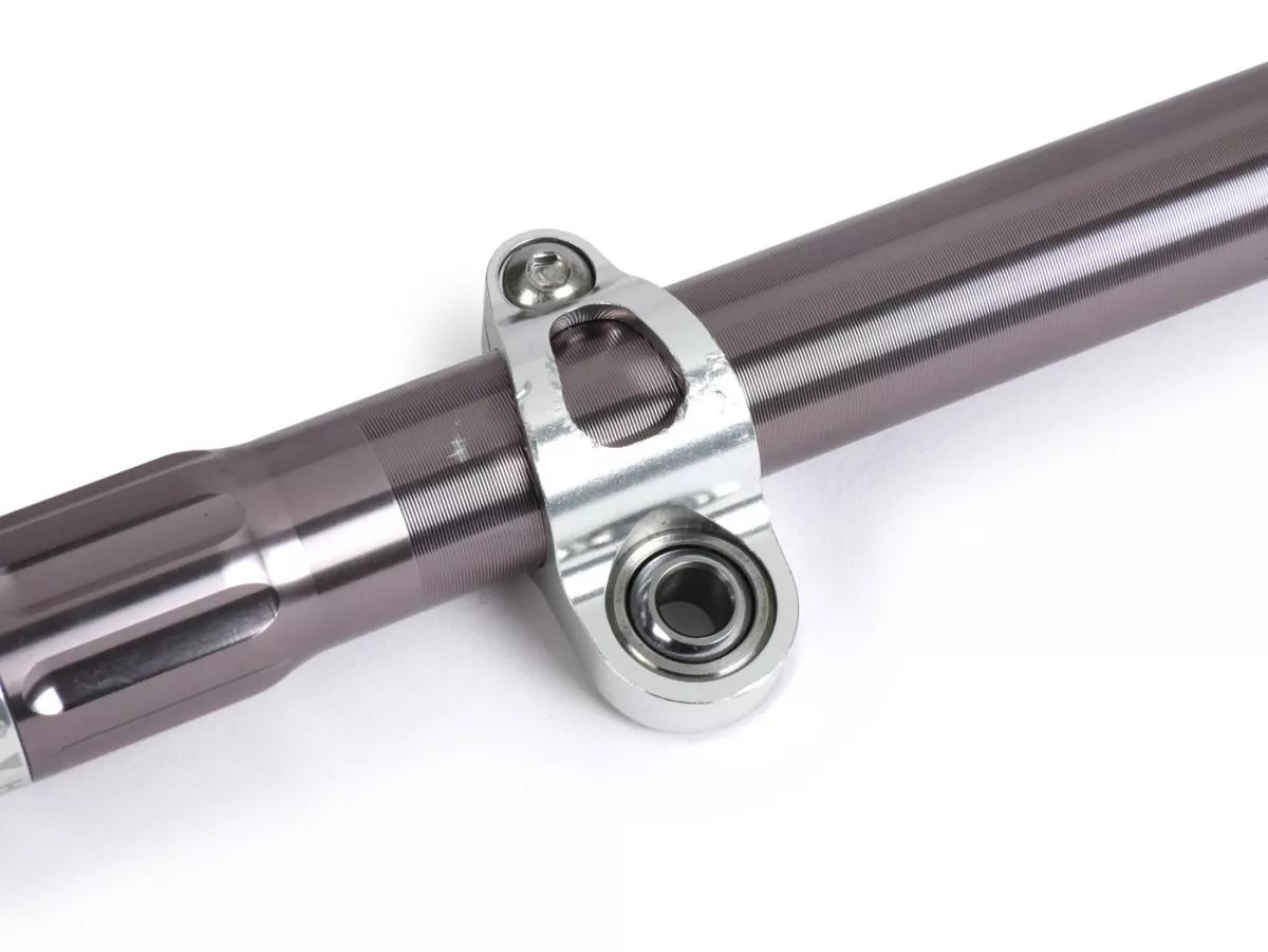 Stuurdemper (B-merk) -BGM PRO SC FS/10- 380mm- 125mm veerweg demper - gun metal