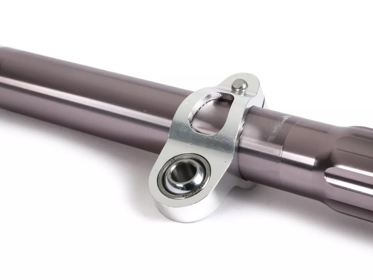 Stuurdemper (B-merk) -BGM PRO SC FS/10- 380mm- 125mm veerweg demper - gun metal