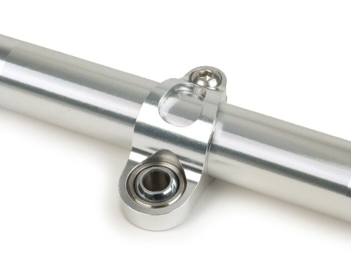 Stuurdemper -BGM PRO SC FS/10- 380mm- 125mm veerweg - Zilver