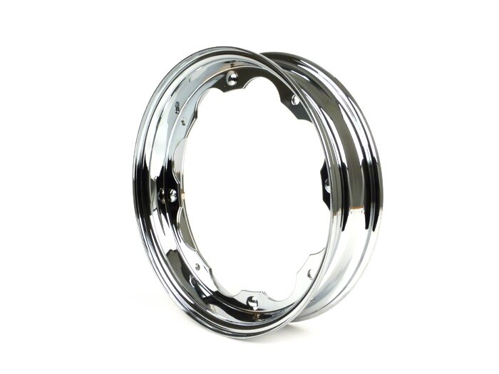 Llanta -BGM ORIGINAL- Lambretta LI Series 1-3, LI S, SX, TV, GP, DL Series 2-3 - cromo
