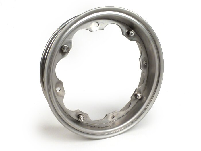 Velg -BGM PRO- Lambretta LI serie 1-3, LI S, SX, TV serie 2-3 - roestvrij staal