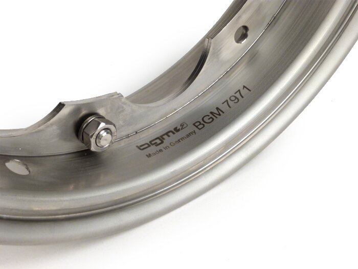 Velg -BGM PRO- Lambretta LI serie 1-3, LI S, SX, TV serie 2-3 - roestvrij staal